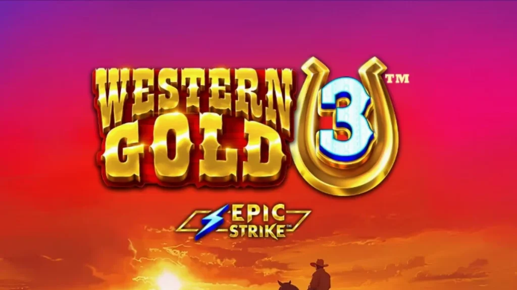 Interface do jogo Western Gold 3 com elementos de faroeste e escada de prêmios